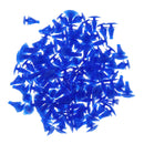 100 Pieces Car 7.8mm Door Trim Panel Blue Plastic Rivet Pin Clip Fastener