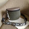 Fashion Crossbody Bag Women Leather Shoulder Messenger Saddle Bags (Grey)