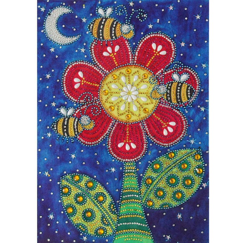 5D DIY Special Shaped Diamond Painting Flower Cross Stitch Mosaic Craft Kit