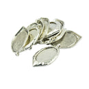 10Pcs 22x29mm Blank Fruit Bezel Tray Base for DIY Cabochon Necklace Pendant