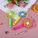 3Pcs/set Children Plastic Windmill Whistling Handle Toys Pinwhe&+