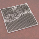 birthday Embossing folders Plastic Embossing Folder For Scrapbooking DIY card FT