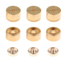 3pcs 16mm Diameter Trumpet Valve Finger Buttons with Screws Cover Brass