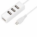 USB2.0 Micro-USB Four HUB One Four OTG HUB With charging OTG Small row HUB(