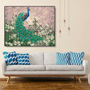 Painting By Numbers Kit DIY Peafowl Digital Oil Canvas Wall Art Home Decor A