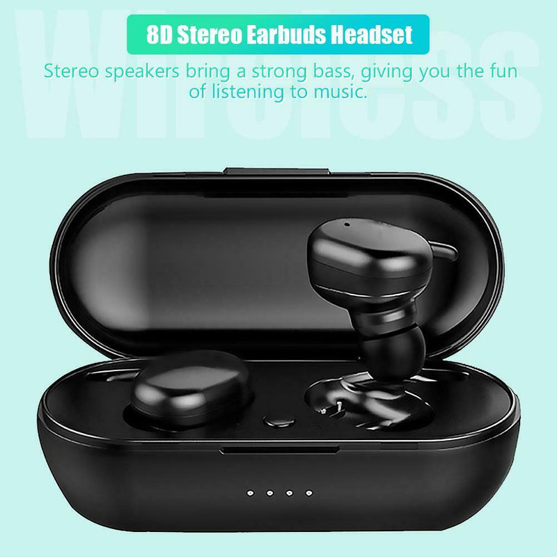 Y30 TWS Portable Wireless Bluetooth Earphones 8D Stereo Earbuds Headset