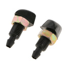 1 Pair Of Car Vehicle Windshield Washer Spray Nozzle Front Washer Nozzle Made Of