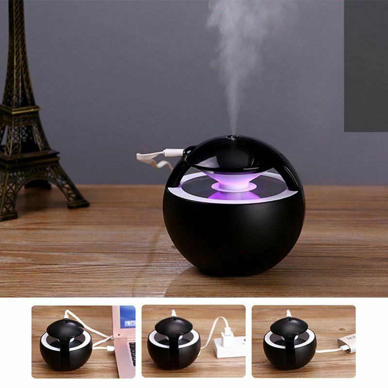 450ML Ball Humidifier Ultrasonic Electric Mini USB Air Humidifier Fogger D4M5
