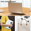 1pair Invisible Design Laptop Stand Cooling Hands Free Office Portable Foldable