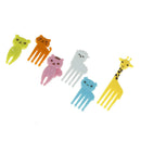 1set Cute Mini Animal Farm Cartoon Dessert Food Fruit Forks Lunch BentoME