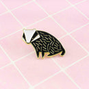 Fashion Hedgehog Cartoon Animal Brooches Collar Lapel Badges Unisex Jewelry
