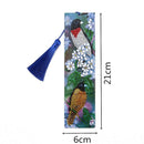 5D DIY Special Shaped Diamond Painting Bookmark Leather Tassel Bookmark Dia