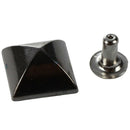 50 pcs Metal Pyramid Studs 10 mm Studded Black HOT