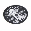 1pc i want to leave ufo alien badges patch embroidered applique sewing patchesJR