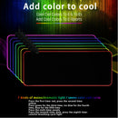 Colorful RGB Mousepad Anti Slip Rubber Computer PC Keyboard Large Mice Mat