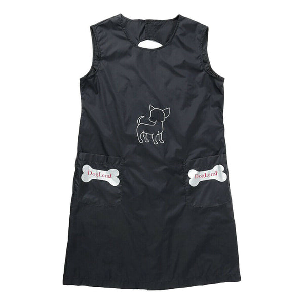 Waterproof Sleeveless Pet Grooming Apron Lovely Pet Shop Workwear Smock L