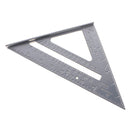 Double Side Scale Stainless Steel 180mm Metric Inch Triangle Ruler Measurement