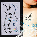 10 Sheets Flying Birds Temporary Tattoo Stickers Waterproof Body Art Decor A