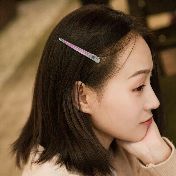 6pcs Flat Duck Mouth Hair Clips Pro Hairdressing Salon Hairpins Styling Tool