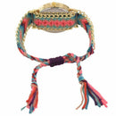 Women Girl Hand Braided Bracelet Butterfly Quartz Watch (Color 1)