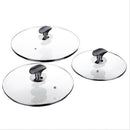 Pot Pan Skillet Glass Lid Cover Replacement for Supor Dia16cm Household