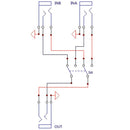 2 Audio switching board 3.5mm A/B audio input block optional select output R TE