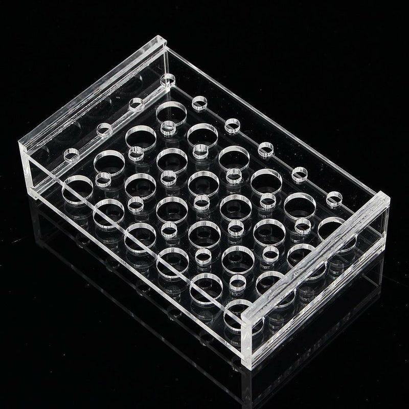 24 Holes Test Tube Rack Testing Tubes Holder Storage Safe Plastic Lab Supplies