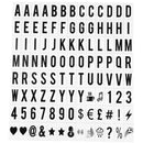 104pcs Cinematic Lightbox Replacement Letters & Numbers Signs black for A4