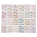 55X Cherry Nail Water Decals Flower Butterfly Nail Art Transfer DIY Stickers