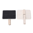 12Pcs Small Blackboard Clip Mini Blackboard Pegs Wooden Photo Note Clip J4G4