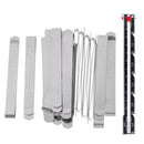 21Pc Metal Sewing Gauge Hem Clips with Guides for Tailor Dressmaker Assorted