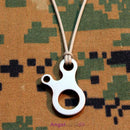Practical Stainless Steel 3-Holes Quicklink Buckle Carabiner Knotting Tool