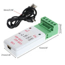 2 in 1 USB to RS485 & RS422 Converter Adapter with CH340T Support 64b Win7 Linux