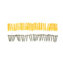 50X 6*30mm Yellow Plastic Expansion Plug Pipe Anchor Wall Screw Expansion Tube ^