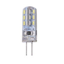 G4 LED Lamp 2W DC 12V 24 SMD3014 110LM White LED Silicone Corn Bulb Light