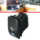 1x 12V Rocker Toggle Switch Blue LED Winch 7P In Out Light Car Momentary SPDT