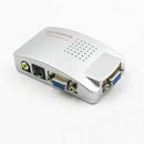 VGA to TV RCA Composite Converter Adapter S-video Box for PC Laptop Windows x1