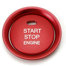 2Pc Set Keyless Engine Push Start Button & Surrounding Decoration Ring for