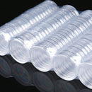 10x 35mm Applied Clear Round Cases Coin Storage Capsules Holder Round Plastic ES