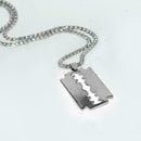Personalized punk style blade tag trendy men's shaver pendant  M8N V8Z7