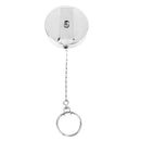 Heavy Duty Metal Chain Retractable Pull Key Ring Belt Clip Steel Id Card Ho  Gw