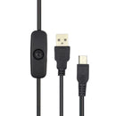USB to Micro USB Charger Power Cable with On/Off Switch for Raspberry Pi