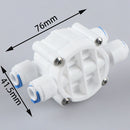 1PC RO 4 Way Valve 1/4" OD Hose Quick Connection Diaphragm Valve Fitti_