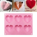 Cake Mold Heart-Shape Silicone Mould for Chocolate Jelly Soap DIY Bakeware