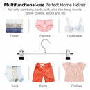 Pant Hangers Skirt Hangers with Clips 20 Pack Metal Trouser Clip Hangers fo