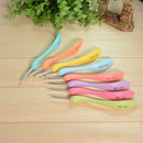 8Pcs Soft Grip Handle Aluminum Crochet Hooks Multi Colour Knitting Needles Craft