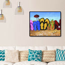 5D DIY Diamond Painting Kits Beach Slippers Full Round Drill Mosaic Crafts