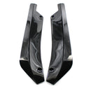 2PCS  Universal Car Rear Bumper Lip Spoiler Splitter Diffuser Gloss Black