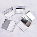 Rectangle Portable Metal Pill Box Medicine Tablet Storage  Vitamin Container FT