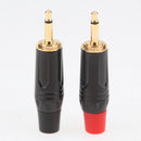 2Pcs 3.5mm Mono Male Repair Earphones Audio Solder Jack Plug Adapter